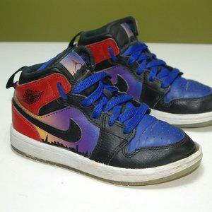 NIKE AIR JORDAN 1 MID SS  SKYLINE CONCORD-BLACK-RED DX4378-400